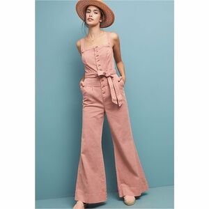 Pilcro and the Letterpress by Anthropologie Blush Jumpsuit